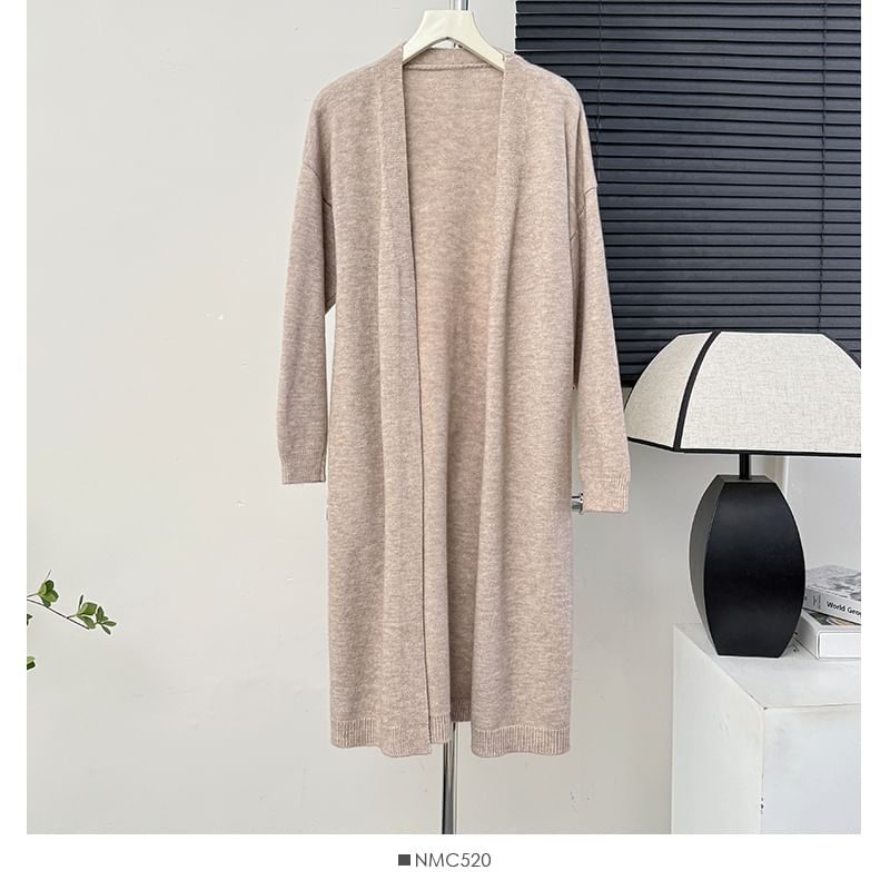 Open-Front Long Cardigan - 6 Colors