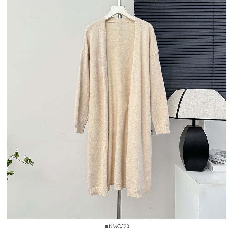 Open-Front Long Cardigan - 6 Colors