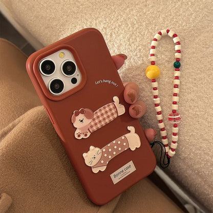 Strap Phone Set Animal / Case