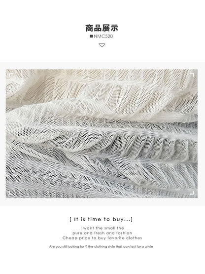 Sheer Mock Neck Lace Top