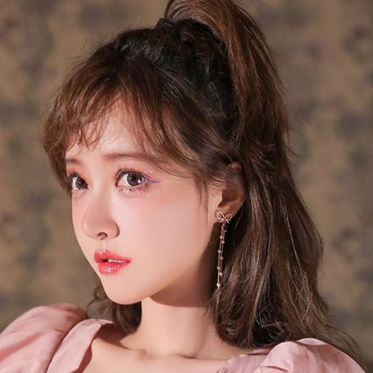 Drop Earring / Star Threader Bow