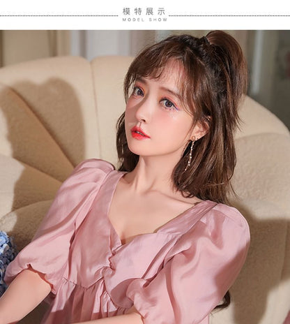 Drop Earring / Star Threader Bow