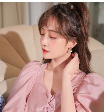 Drop Earring / Star Threader Bow