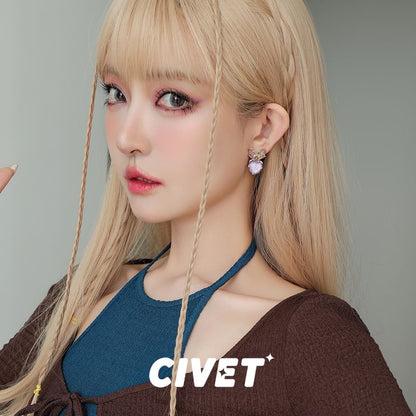 Alloy Drop Bow Heart Earring