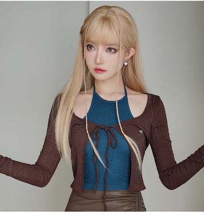 Alloy Drop Bow Heart Earring