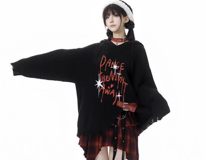Asymmetric Ruffle Plaid Mini Skirt with High Rise