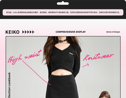 Plain Mini A-Line Skirt with High Waist