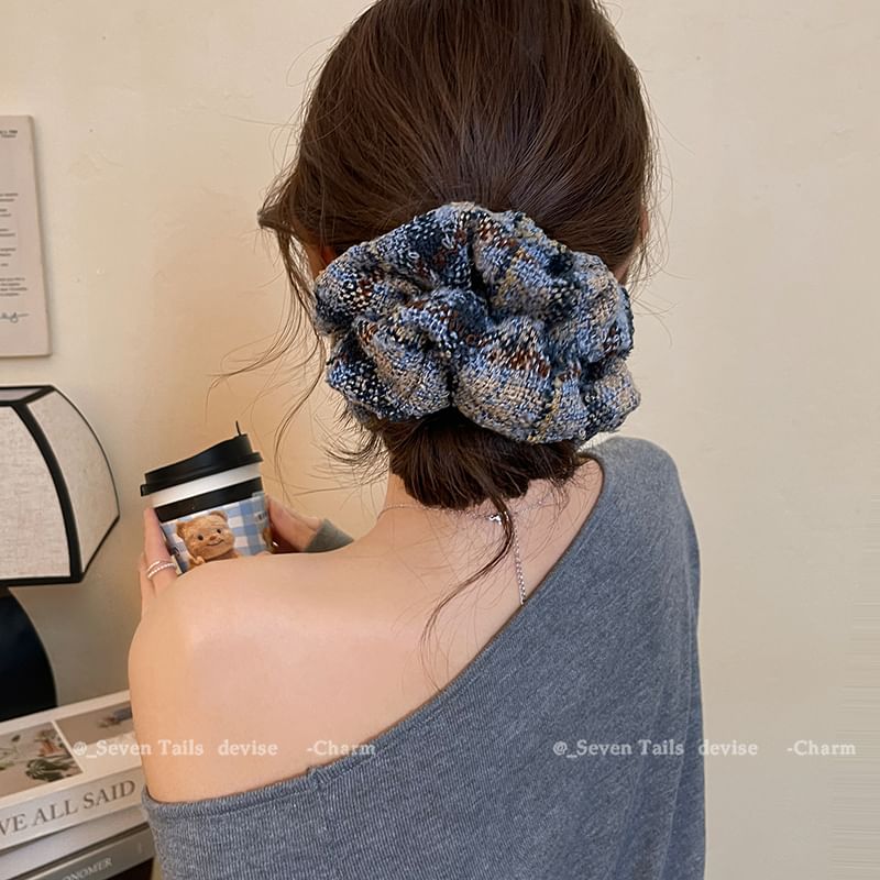 Hair Scrunchie Plaid