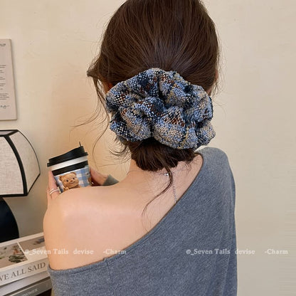 Hair Scrunchie Plaid