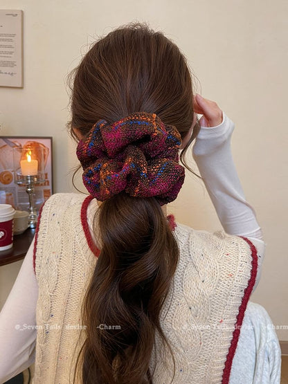 Hair Scrunchie Plaid