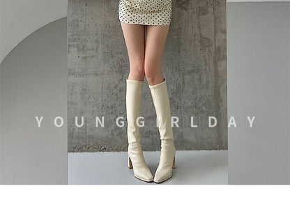 Polka Dot Mini Pencil Skirt with High Waist