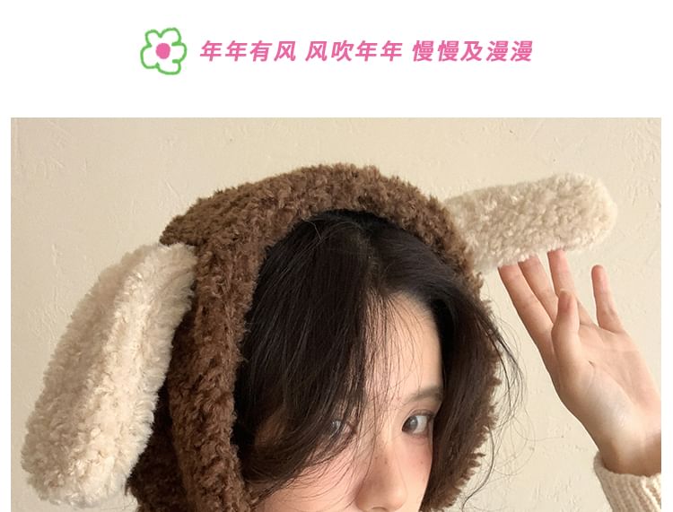 Hat Shearling Dog Ear Trapper Faux