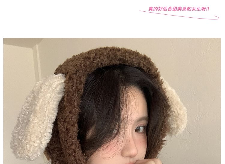 Hat Shearling Dog Ear Trapper Faux