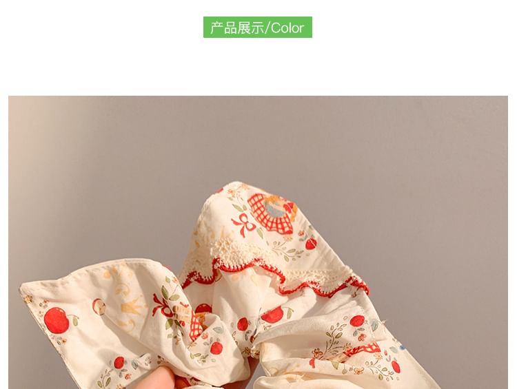 Trim Bow Lace Scrunchie