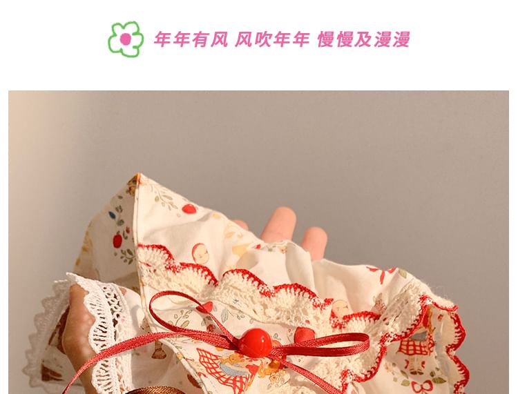 Trim Bow Lace Scrunchie