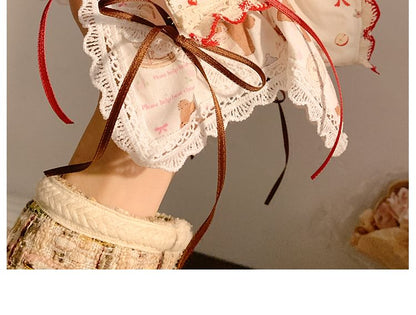 Trim Bow Lace Scrunchie