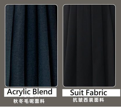 Accordion Pleated Midi Skirt with High Waist