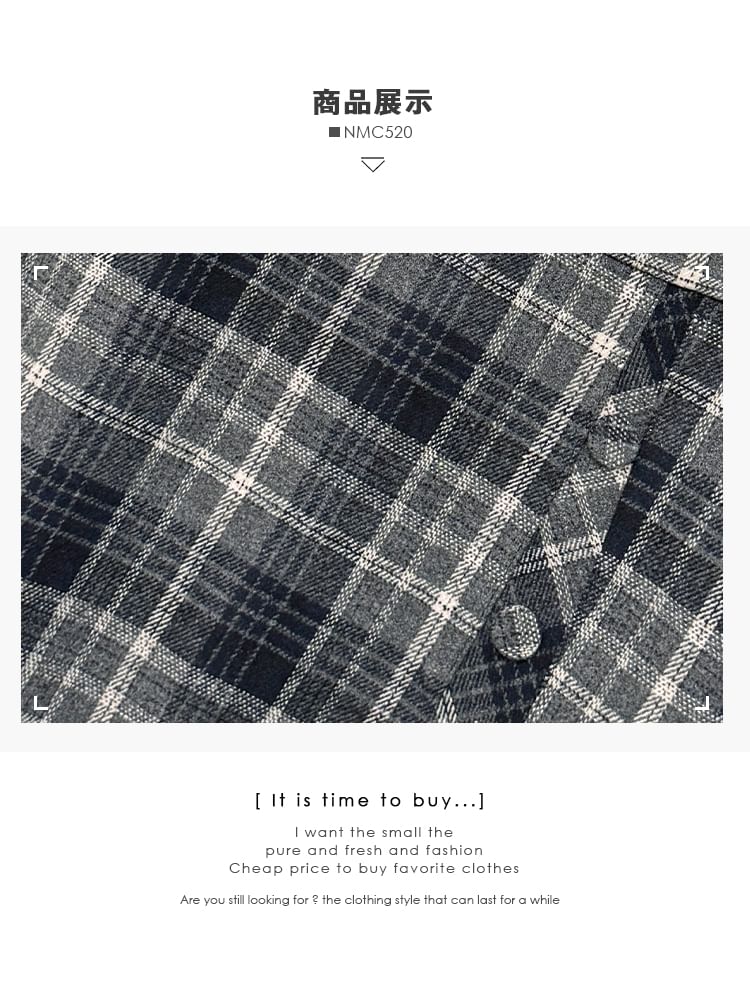High-Waist Plaid Mini Skirt