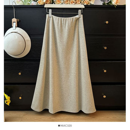 Basic High-Rise A-Line Skirt