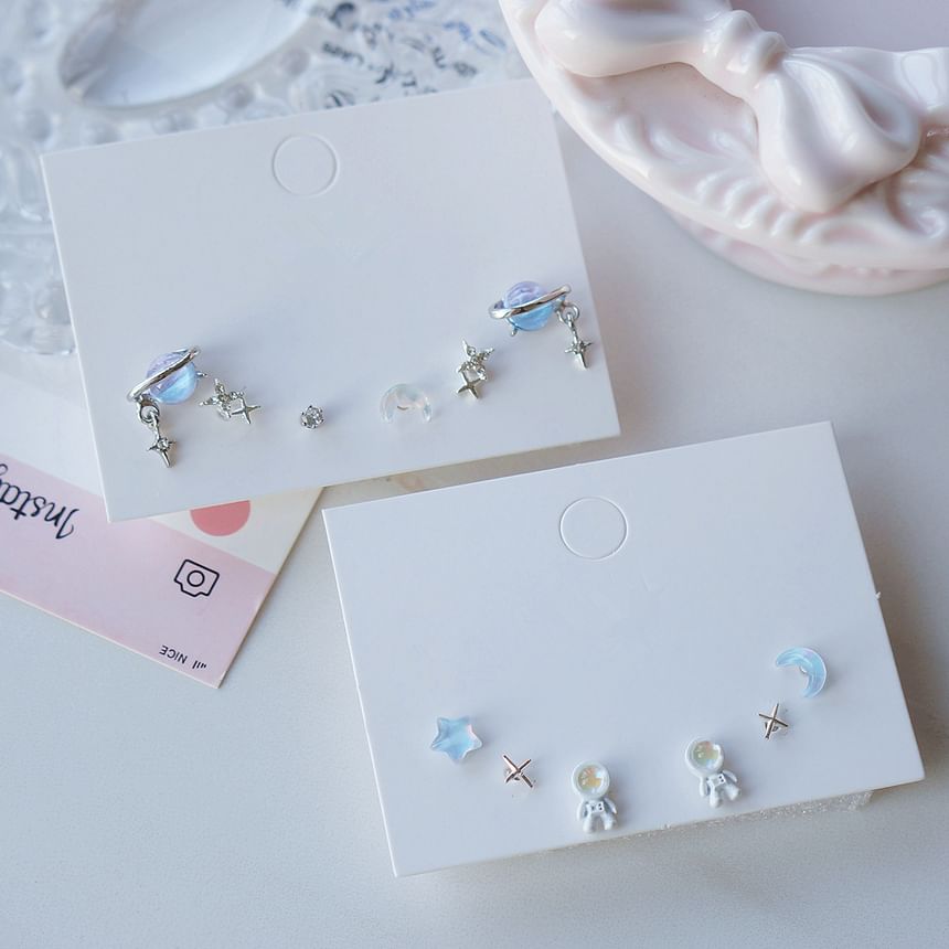 3 Star Earring of Set Pairs: