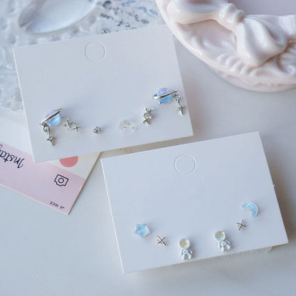 3 Star Earring of Set Pairs: