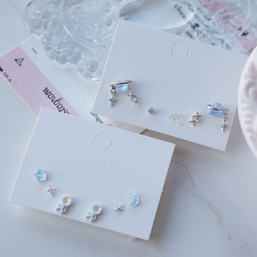 3 Star Earring of Set Pairs: