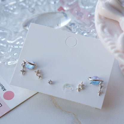 3 Star Earring of Set Pairs: