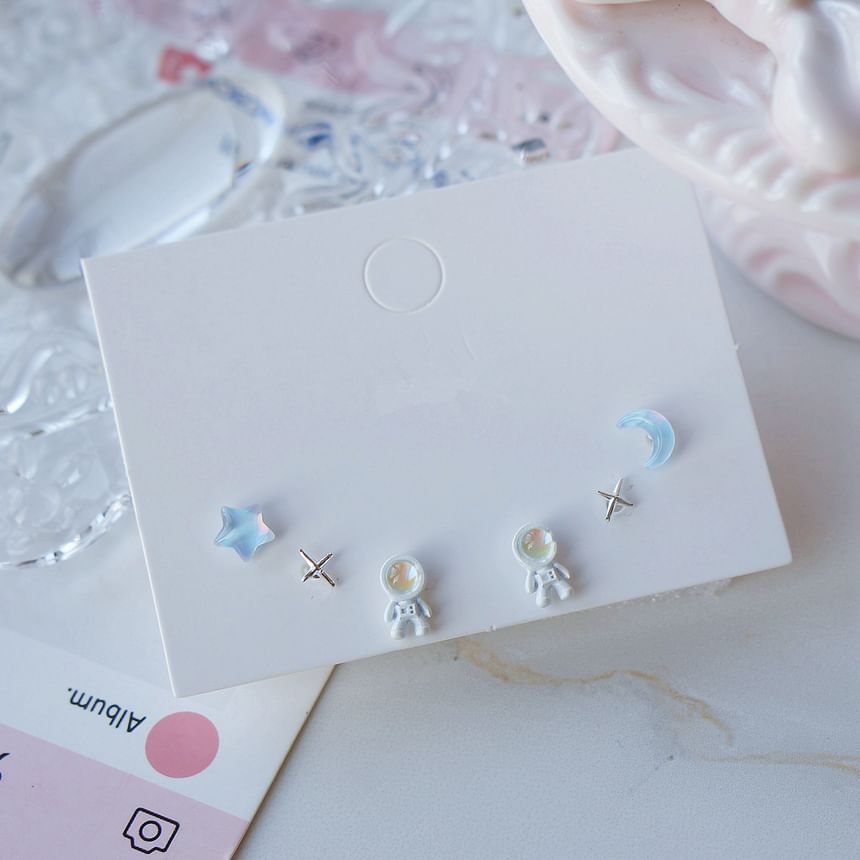 3 Star Earring of Set Pairs: