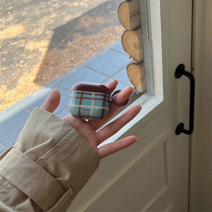 Pro Skin / Lanyard Charm AirPods Case Plaid Dog Earphone