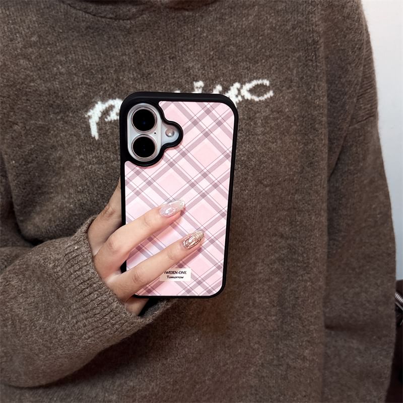 Adhesive Set / Phone Ribbon Case Decoration Plaid