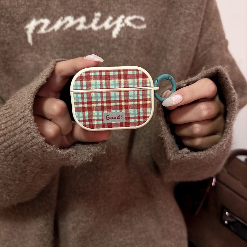 / Pro Skin Case AirPods Plaid Earphone