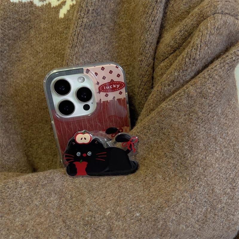 Color Panel Cat Phone Case