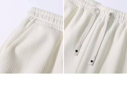 Plus Size High Waist Knit Wide Leg Pants
