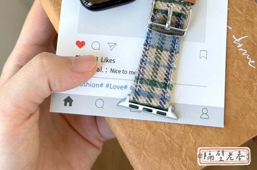 Watch Plaid Apple Fabric Band