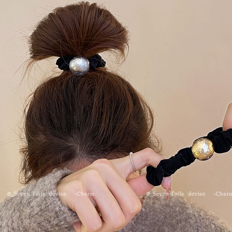 Tie Velvet Bead Hair