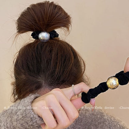 Tie Velvet Bead Hair