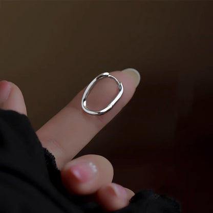 Hoop Irregular Earring Alloy