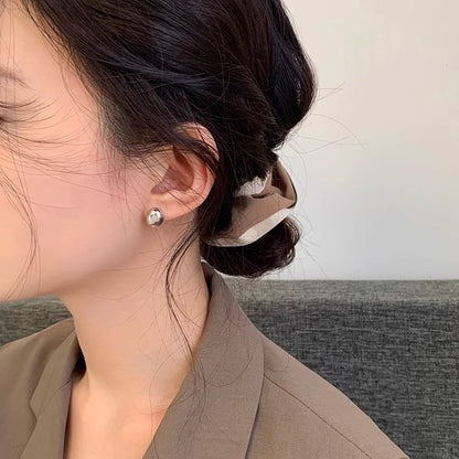 Stud Earring Polished Alloy