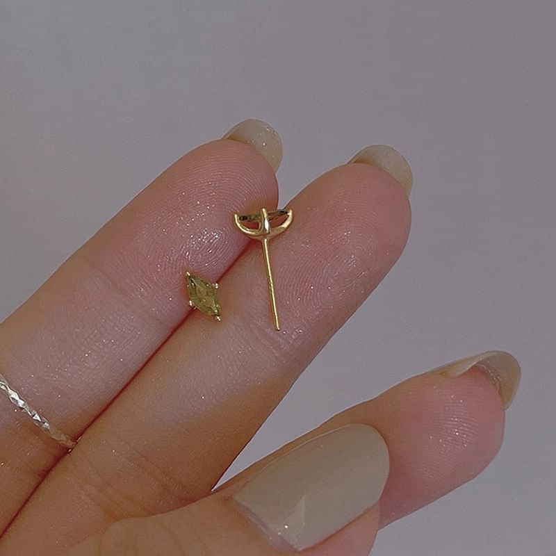Stud Earring Rhinestone Alloy