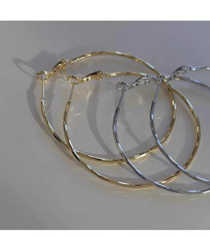 Earring Alloy Hoop