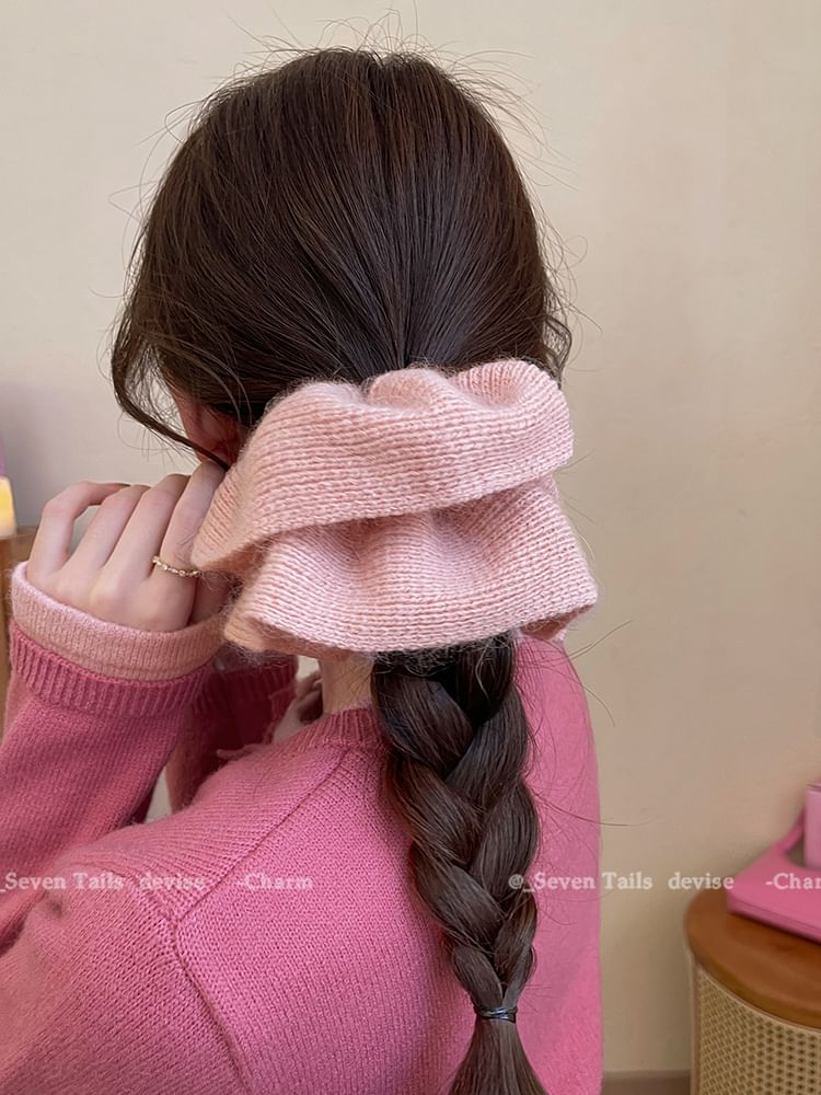 Plain Scrunchie Knit