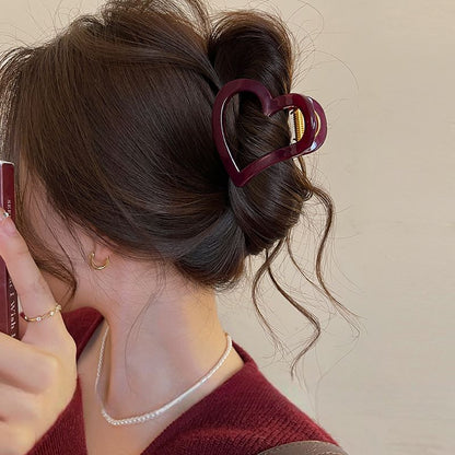 Claw Plain Hair Heart