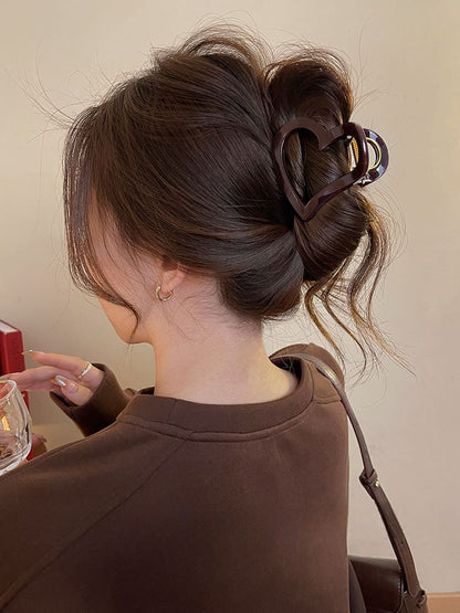 Claw Plain Hair Heart