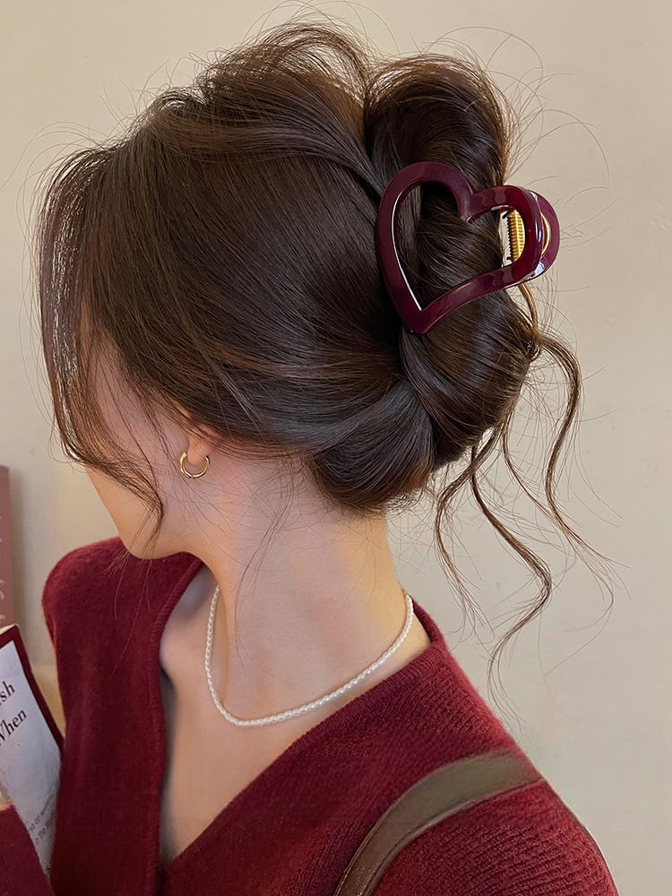 Claw Plain Hair Heart