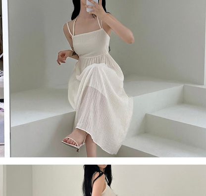 Gathered A-Line Maxi Dress