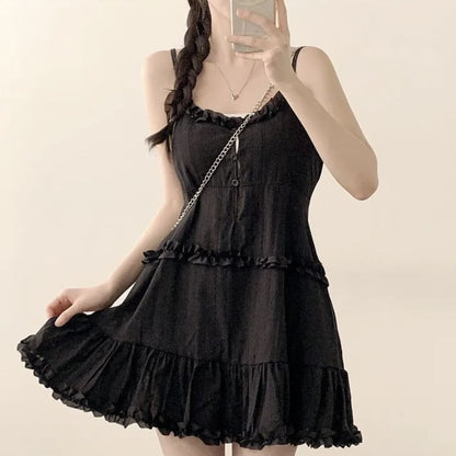Tiered Frill A-Line Mini Dress
