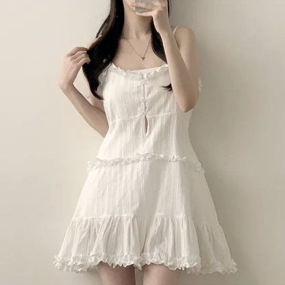 Tiered Frill A-Line Mini Dress