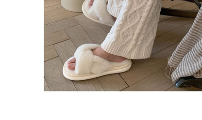 Fluffy Knot Slide Sandals