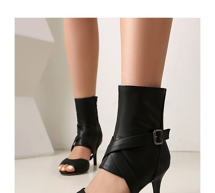 High Heel Peep-Toe Sandals