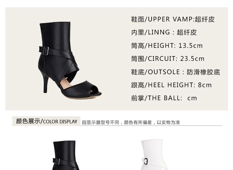 High Heel Peep-Toe Sandals